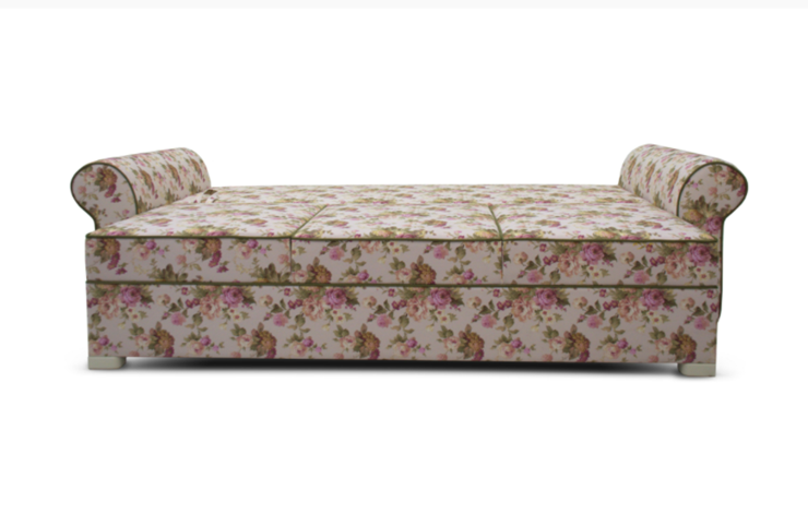 Прямой диван Ameli (Arcadia rose+shaggy green+glance bone) в Новом Уренгое - изображение 4