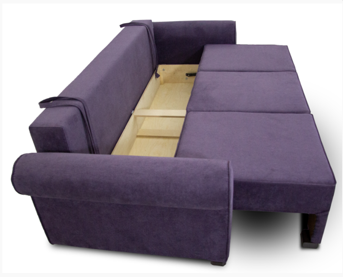 Прямой диван Ameli (Atlanta plum + Tiffany vanila) в Салехарде - изображение 5