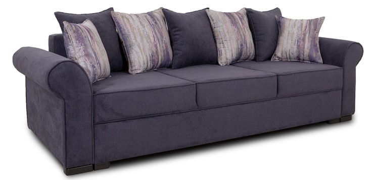 Прямой диван Ameli (Atlanta plum + Tiffany vanila) в Салехарде - изображение 1