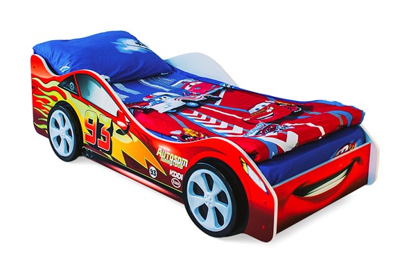 Детская кровать-машина Тачка красная в Салехарде - изображение