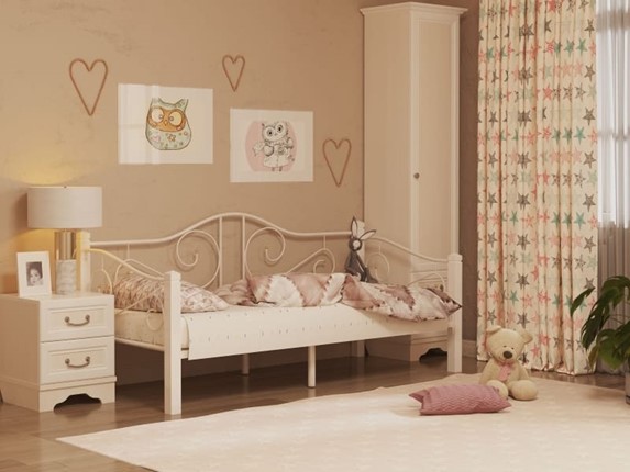 Кровать для детей Гарда 7, 90х200, белая в Надыме - изображение