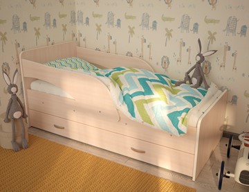Детская кровать для мальчика Максимка, цвет Млечный дуб в Салехарде
