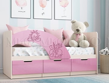 Кровать с бортиками Юниор-3, Розовый металлик в Лабытнанги