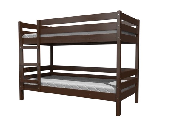 Кровать детская Джуниор двухъярусная (Орех Тёмный) в Салехарде - изображение