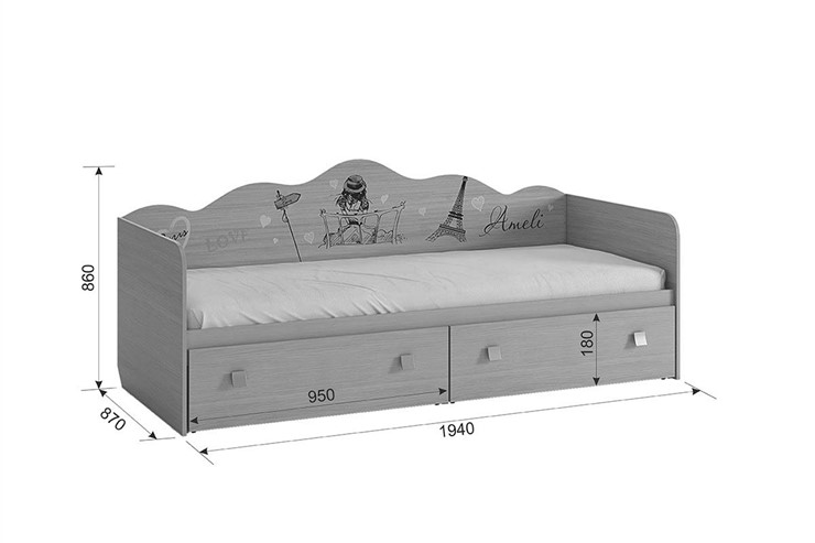 Детская кровать-софа Амели в Салехарде - изображение 2
