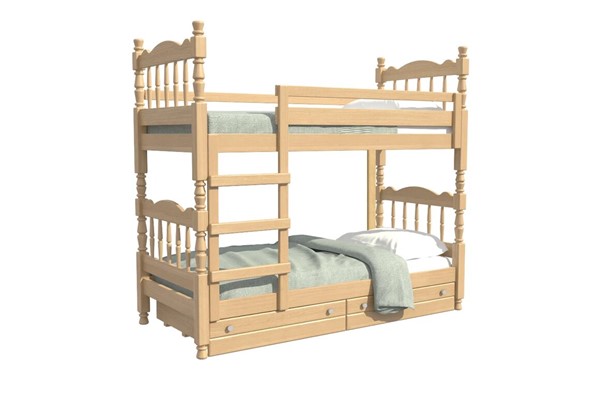 Детская кровать Соня двухъярусная (Сосна) в Салехарде - изображение