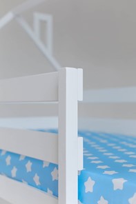 Детская двухъярусная кровать Домик, цвет белый в Салехарде - предосмотр 3