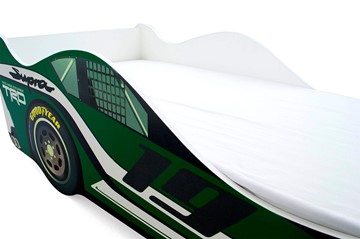 Кровать-машина детская Супра зеленая в Лабытнанги - предосмотр 5