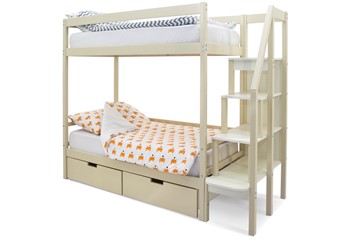 Двухэтажная детская кровать Svogen бежевый в Салехарде - предосмотр 4
