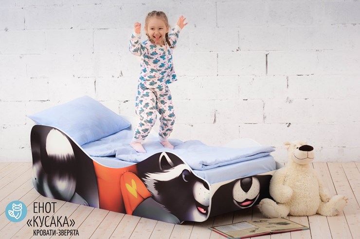 Детская кровать-зверенок Енот-Кусака в Салехарде - изображение 3
