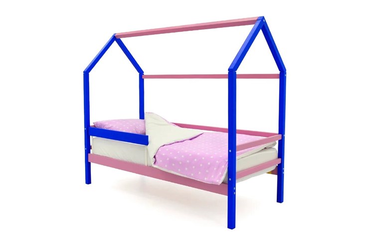 Кровать-домик детская Svogen синий-лаванда в Салехарде - изображение 1