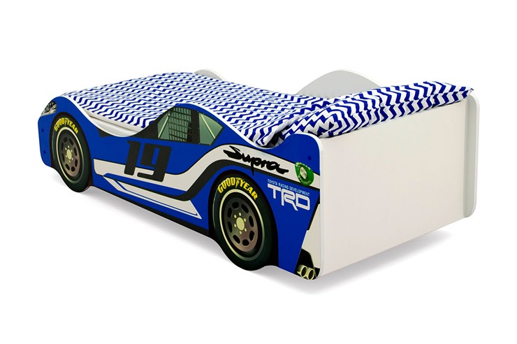 Кровать-машина в детскую Супра синяя в Салехарде - изображение 5