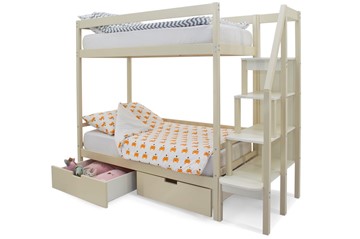 Двухэтажная детская кровать Svogen бежевый в Салехарде - предосмотр 5