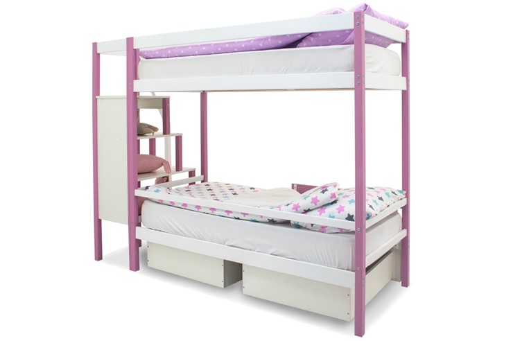 Детская двухэтажная кровать Svogen лаванда-белый в Надыме - изображение 6