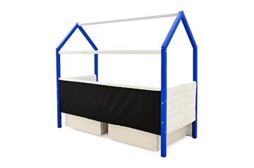 Кровать-домик в детскую «Svogen сине-белый» мягкая в Салехарде - предосмотр 6