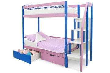 Двухэтажная детская кровать Svogen синий-лаванда в Лабытнанги - предосмотр 5