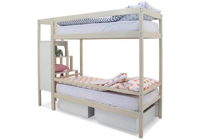 Двухэтажная детская кровать Svogen бежевый в Салехарде - изображение 6