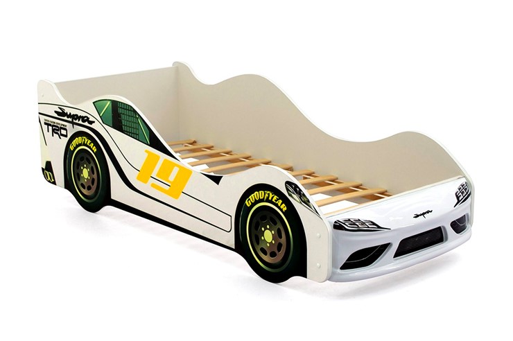 Кровать-машина детская Супра белая в Лабытнанги - изображение 7