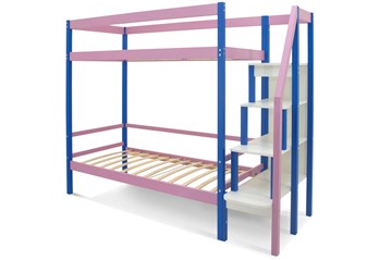 Двухэтажная детская кровать Svogen синий-лаванда в Салехарде - предосмотр 1
