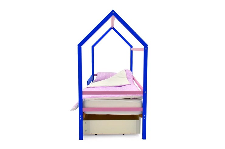 Кровать-домик детская Svogen синий-лаванда в Салехарде - изображение 4