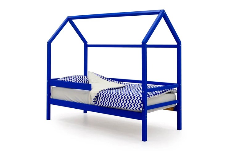Кровать-домик в детскую Svogen синий в Салехарде - изображение 2