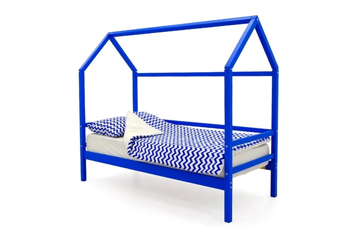 Кровать-домик в детскую Svogen синий в Салехарде - изображение 1