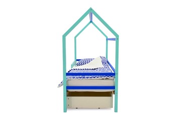 Кровать-домик детская Svogen синий-мятный в Салехарде - предосмотр 5