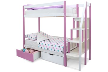 Детская двухэтажная кровать Svogen лаванда-белый в Салехарде - предосмотр 5
