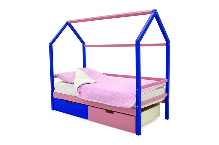 Кровать-домик детская Svogen синий-лаванда в Салехарде - изображение 2