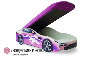 Кровать-машина детская Бондимобиль розовый в Лабытнанги - предосмотр 1