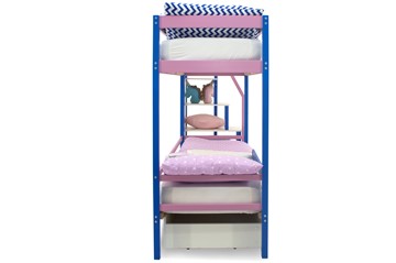 Двухэтажная детская кровать Svogen синий-лаванда в Салехарде - предосмотр 8