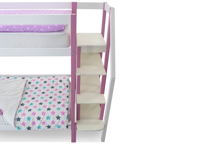 Детская двухэтажная кровать Svogen лаванда-белый в Надыме - изображение 9