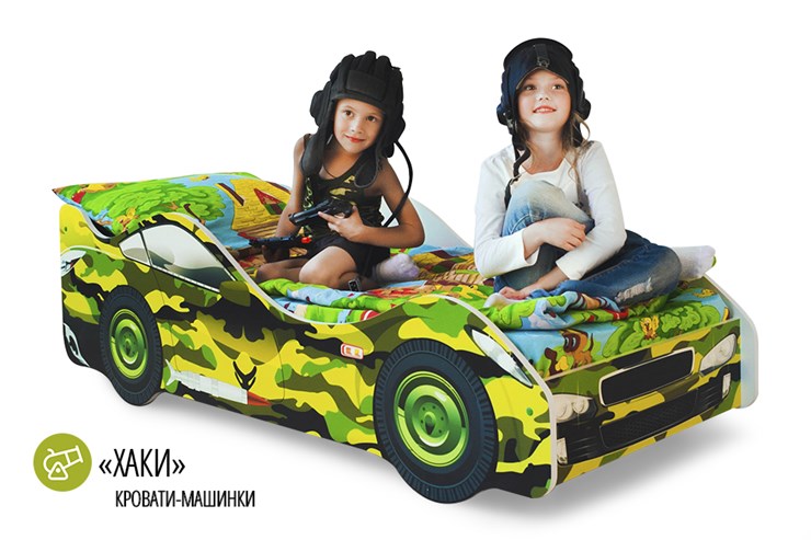 Кровать-машина в детскую Хаки в Надыме - изображение 1