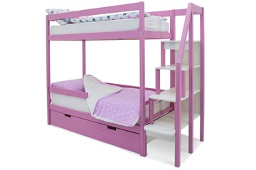 Детская 2-х ярусная кровать Svogen розовый в Ноябрьске