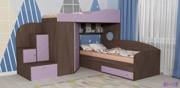 Детская кровать-шкаф Кадет-2, корпус Бодего, фасад Ирис в Салехарде