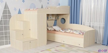 Детская кровать-шкаф Кадет-2, корпус Дуб, фасад Дуб в Муравленко