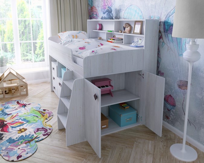 Детская кровать-чердак Малыш-5, цвет Винтерберг в Муравленко - изображение 6