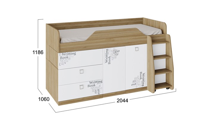 Кровать-чердак детская Оксфорд ТД-139.11.03 в Надыме - изображение 2