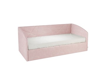 Детская кровать 0.9 Бест (Софа), нежно-розовый (велюр) в Лабытнанги