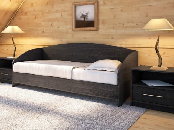 Кровать подростковая Этюд Софа, 90х200, венге в Салехарде - изображение