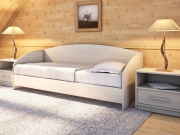 Кровать подростковая Этюд Софа, 90х200, ясень шимо светлый в Надыме
