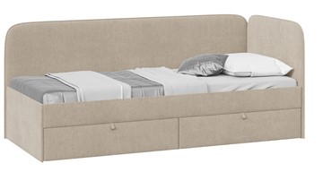 Подростковая кровать Молли тип 1 (90), Микровелюр Scandi Cream 03 в Новом Уренгое