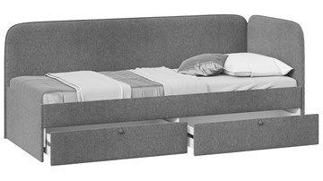 Кровать в детскую Молли тип 1 (90), Микровелюр Scandi Graphite 22 в Надыме - предосмотр 1