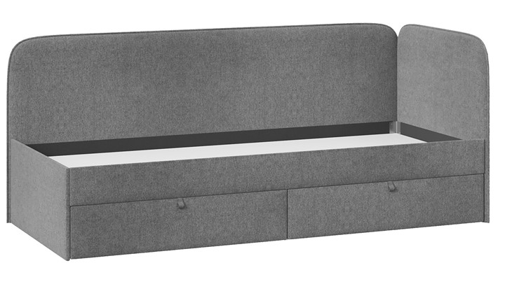 Кровать в детскую Молли тип 1 (90), Микровелюр Scandi Graphite 22 в Новом Уренгое - изображение 2