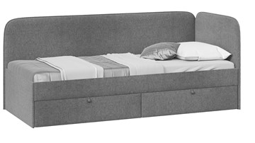 Кровать в детскую Молли тип 1 (90), Микровелюр Scandi Graphite 22 в Ноябрьске