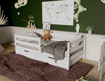 Кровать детская Софа с ящиками, цвет белый в Салехарде - предосмотр 3