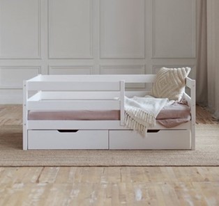 Кровать детская Софа с ящиками, цвет белый в Муравленко