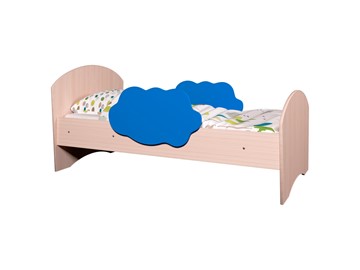 Детская кровать Тучка, корпус Дуб млечный, фасад Синий в Лабытнанги