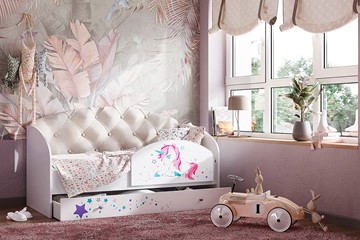 Детская кровать Звездочка с бортиком, Бежевый в Лабытнанги