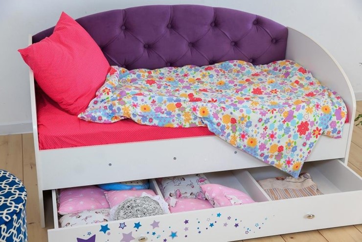 Кровать с бортиками Звездочка с бортиком, Фиолетовый в Надыме - изображение 6